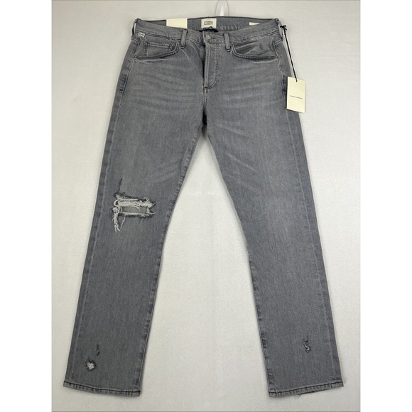 Citizens of Humanity Emerson in Gambit Gray Relaxed Slim Boyfriend Jeans 28 - Picture 1 of 8